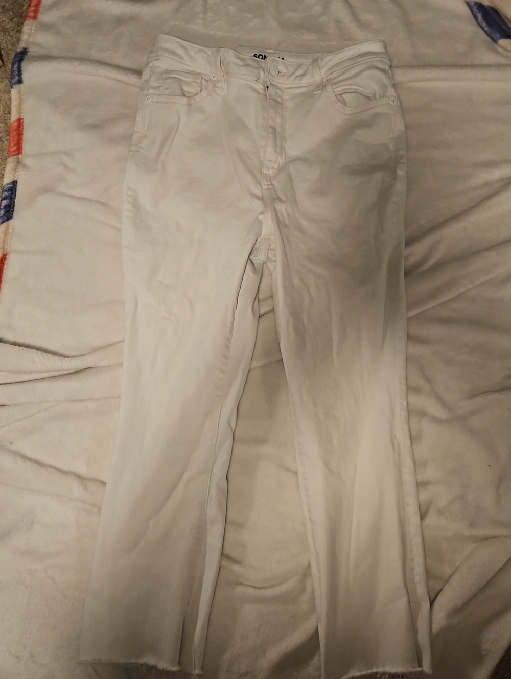 Sonoma White Straight-Leg Jeans